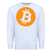 White bitcoin ledger blockchain satoshi btc Premium Sweatshirt - linhVisuals