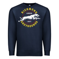 Navy Richmond Greyhounds Lon Don 1897 Premium Sweatshirt - linhVisuals