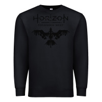 Black HORIZON FORBIDDEN WEST Premium Sweatshirt - linhVisuals