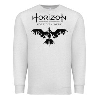 Oatmeal Heather HORIZON FORBIDDEN WEST Premium Sweatshirt - linhVisuals