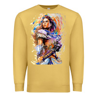 Antique Gold ALOY - HORIZON FORBIDDEN WEST Premium Sweatshirt - linhVisuals