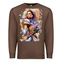 Chestnut ALOY - HORIZON FORBIDDEN WEST Premium Sweatshirt - linhVisuals