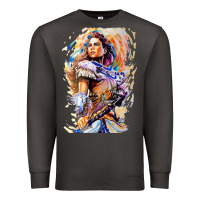 Smoke ALOY - HORIZON FORBIDDEN WEST Premium Sweatshirt - linhVisuals