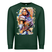 Sports Green ALOY - HORIZON FORBIDDEN WEST Premium Sweatshirt - linhVisuals