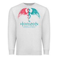 Oatmeal Heather HORIZON FORBIDDEN WEST Premium Sweatshirt - linhVisuals