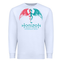 White HORIZON FORBIDDEN WEST Premium Sweatshirt - linhVisuals