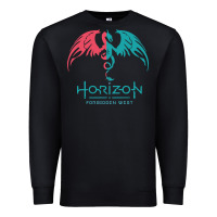 Black HORIZON FORBIDDEN WEST Premium Sweatshirt - linhVisuals