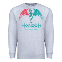 Heather Grey HORIZON FORBIDDEN WEST Premium Sweatshirt - linhVisuals
