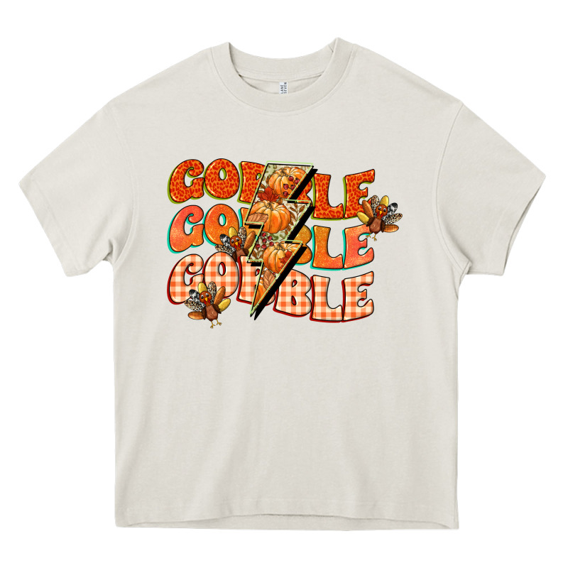 Gobble Gobble Gobble Heavy Core Tee by CowGirlArtShop | Teevron