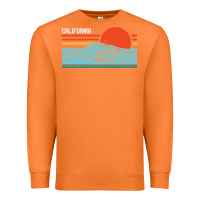 Carrot vintage california wave surf retro 80s california beach surfing Premium Sweatshirt - linhVisuals