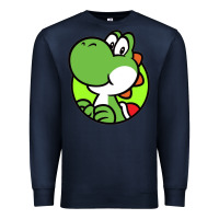 Navy Yoshi Anime Premium Sweatshirt - linhVisuals