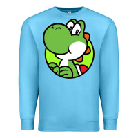 Ocean Blue Yoshi Anime Premium Sweatshirt - linhVisuals