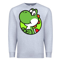 Heather Grey Yoshi Anime Premium Sweatshirt - linhVisuals