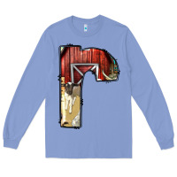 Colony Blue farm life alphabet lowercase letters r Long Sleeve Tee - BundleAndBundleShop