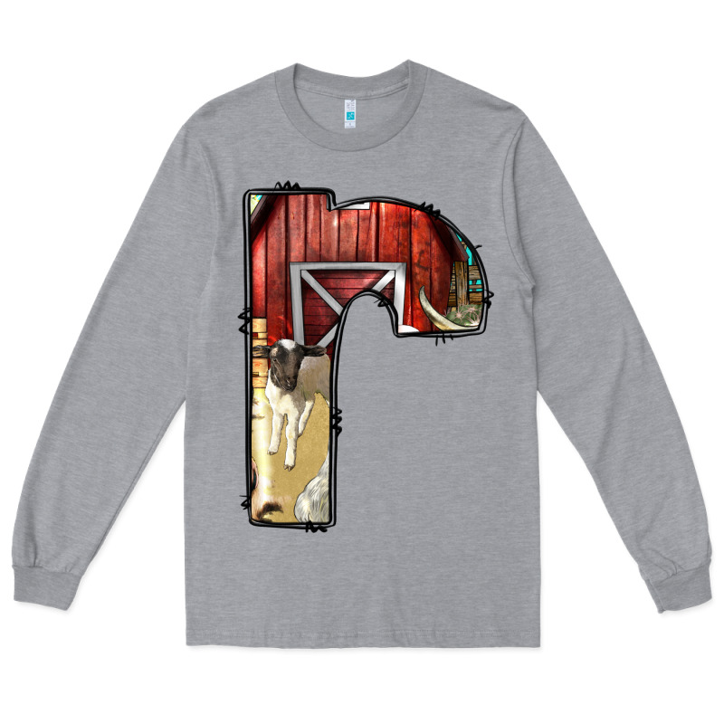 Farm Life Alphabet Lowercase Letters R Long Sleeve Tee by BundleAndBundleShop | Teevron