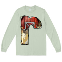 Matcha farm life alphabet lowercase letters r Long Sleeve Tee - BundleAndBundleShop