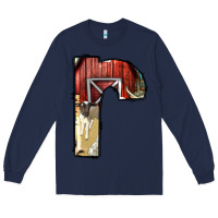 Navy farm life alphabet lowercase letters r Long Sleeve Tee - BundleAndBundleShop