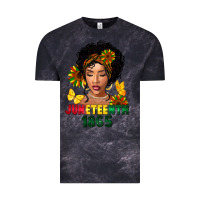 Cloud Black juneteenth 1865 black woman Vintage Tee - FaDigitalArtStudio