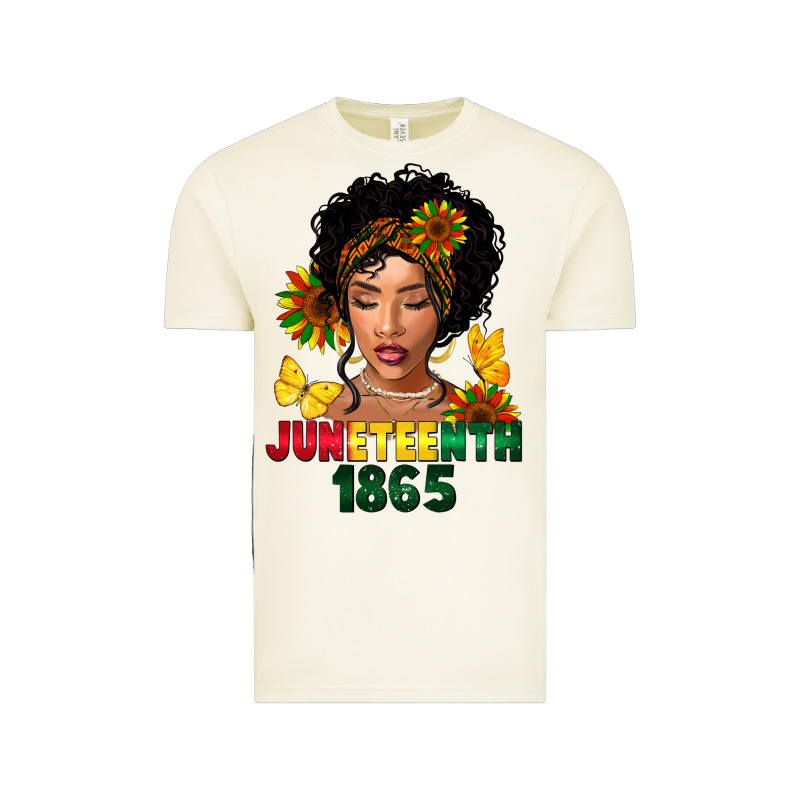 Juneteenth 1865 Black Woman Vintage Tee by FaDigitalArtStudio | Teevron