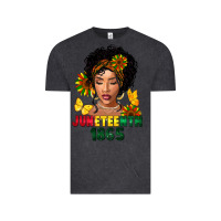 Vintage Black juneteenth 1865 black woman Vintage Tee - FaDigitalArtStudio