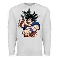 Dove Grey goku utra instinct Premium Sweatshirt - linhVisuals