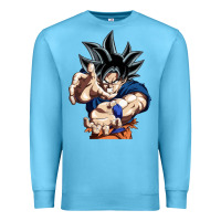 Ocean Blue goku utra instinct Premium Sweatshirt - linhVisuals