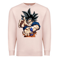 Pale Pink goku utra instinct Premium Sweatshirt - linhVisuals