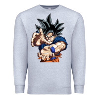 Heather Grey goku utra instinct Premium Sweatshirt - linhVisuals