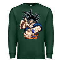 Sports Green goku utra instinct Premium Sweatshirt - linhVisuals