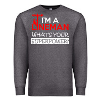 Charcoal Heather im a lineman whats your superpower Premium Sweatshirt - linhVisuals
