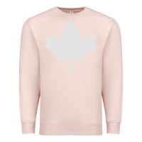 Pale Pink canada maple Premium Sweatshirt - linhVisuals