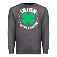 Charcoal Heather irish i was faster Premium Sweatshirt - linhVisuals