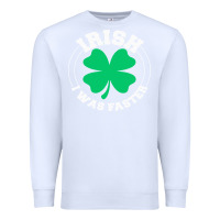 White irish i was faster Premium Sweatshirt - linhVisuals