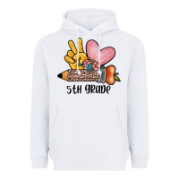 White peace love 5th grade Heavyweight Hoodie - JahusDesignShop