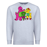 Heather Grey barney legendary Premium Sweatshirt - linhVisuals
