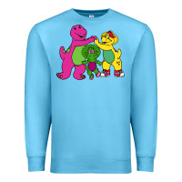 Ocean Blue barney legendary Premium Sweatshirt - linhVisuals