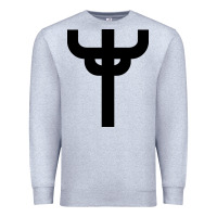 Heather Grey red-judas-priest cross Premium Sweatshirt - linhVisuals
