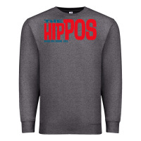 Charcoal Heather the hippos - heads are gonna roll Premium Sweatshirt - linhVisuals