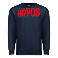 Navy the hippos - heads are gonna roll Premium Sweatshirt - linhVisuals