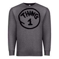 Charcoal Heather thing 1 thing 2 buddies lover Premium Sweatshirt - linhVisuals
