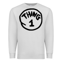 Dove Grey thing 1 thing 2 buddies lover Premium Sweatshirt - linhVisuals