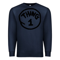 Navy thing 1 thing 2 buddies lover Premium Sweatshirt - linhVisuals