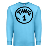 Ocean Blue thing 1 thing 2 buddies lover Premium Sweatshirt - linhVisuals