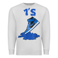 Dove Grey 1 retro high og dark marina blue tee shoes dripping got em t shirt Premium Sweatshirt - linhVisuals