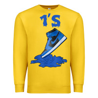 Lemon 1 retro high og dark marina blue tee shoes dripping got em t shirt Premium Sweatshirt - linhVisuals
