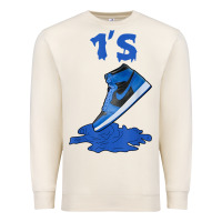 Sandshell 1 retro high og dark marina blue tee shoes dripping got em t shirt Premium Sweatshirt - linhVisuals