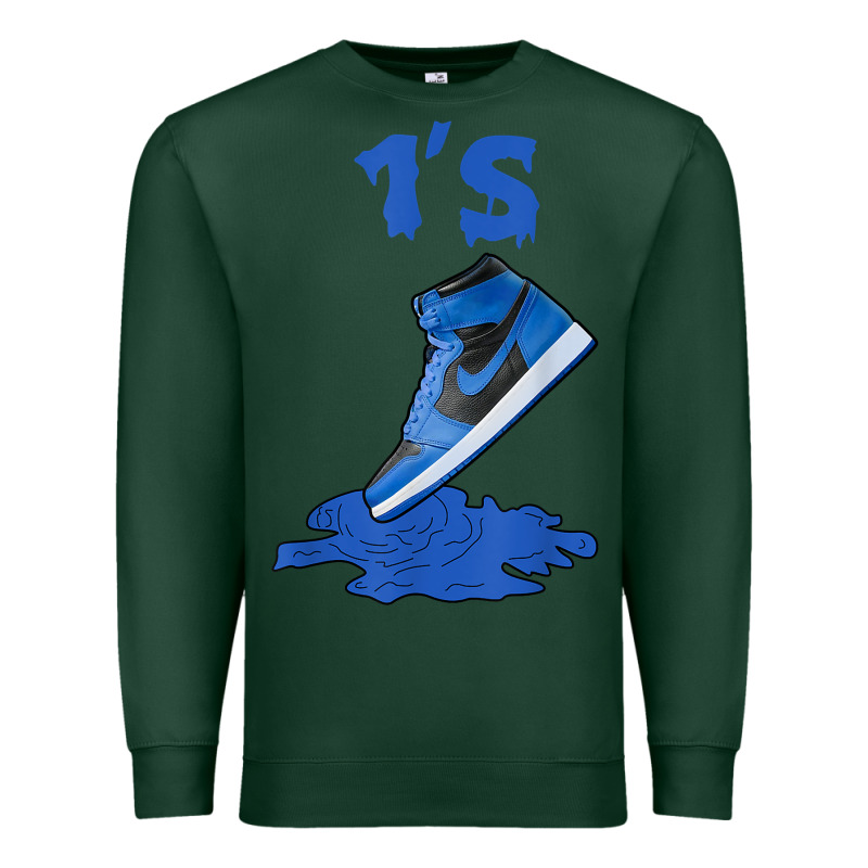1 Retro High Og Dark Marina Blue Tee Shoes Dripping Got Em T Shirt Premium Sweatshirt by linhVisuals | Teevron