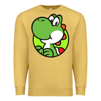 Antique Gold Cartoon Yoshi Premium Sweatshirt - linhVisuals