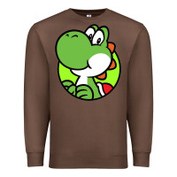 Chestnut Cartoon Yoshi Premium Sweatshirt - linhVisuals