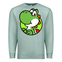 Seafoam Cartoon Yoshi Premium Sweatshirt - linhVisuals